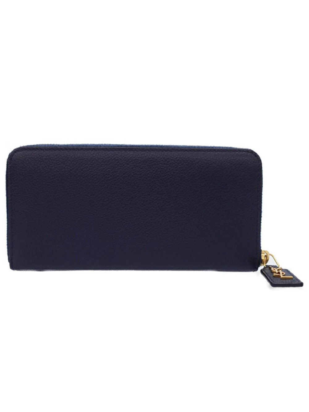 Saint Laurent Wallet Long Full Paris Zip Round Black